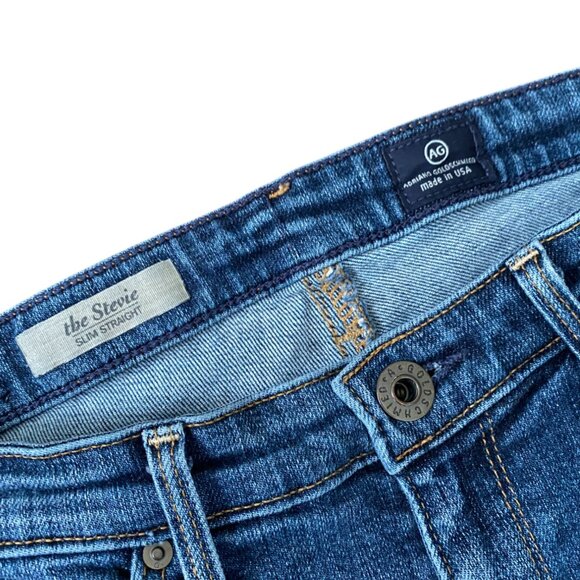 Ag Adriano Goldschmied Womens Slim Straight "Stevie" Jeans Sz 28R - Picture 5 of 8